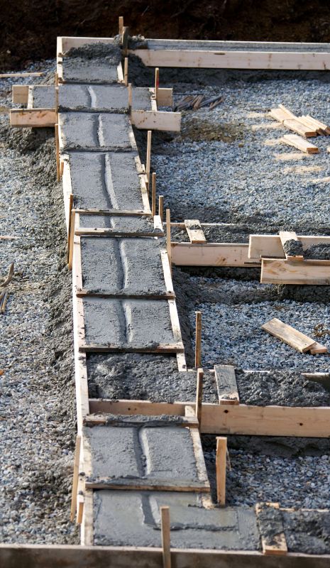 Cement Footing Installation