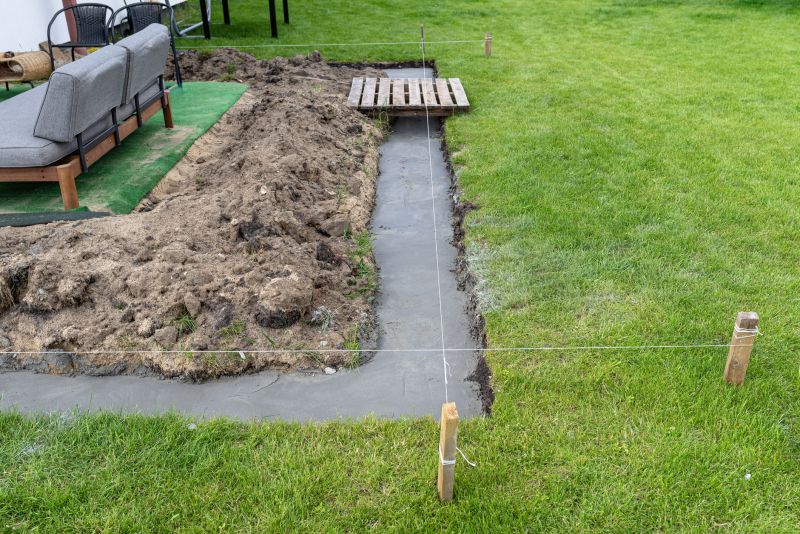 Cement Footing Installation